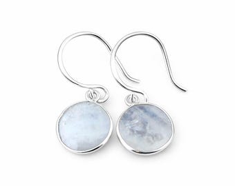 Moonstone Earrings on Sterling Silver