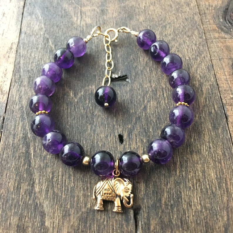 purple elephant bracelet