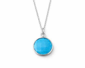 Turquoise Necklace on Sterling Silver