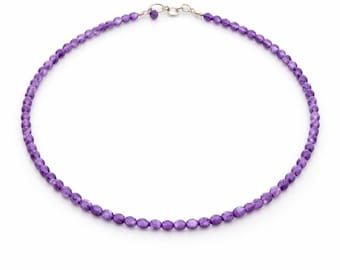 Amethyst Necklace, February Birthstone, Amethyst Jewelry