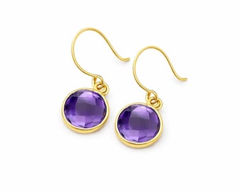 Amethyst Earrings on 14k Gold Fill