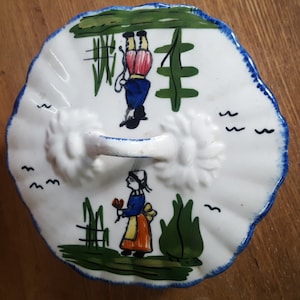 Blue Ridge Southern Potteries - Vintage - French Peasant Pattern - Covered Candy Box