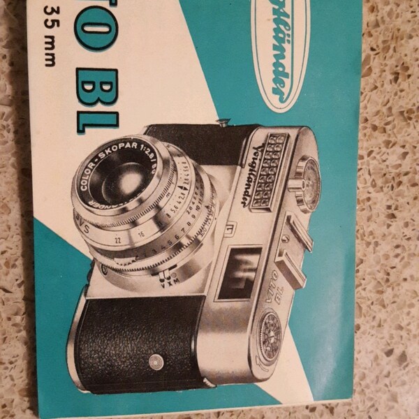 1950s Voigtlander VITO BL 35mm Camera Owners Instruction Manual Vintage Germany