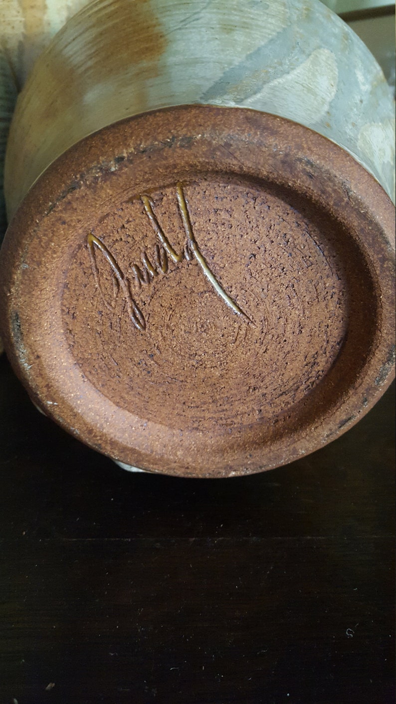 Ron Rael Pottery Rare Signed Handcrafted Glazed Pottery by Ronald