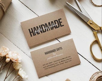 Custom Kraft Business Cards with Free Design