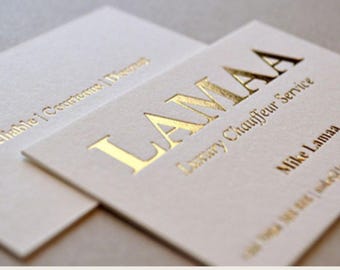 Custom Metallic Foil Business Cards: Suede Soft Touch Lamination(250/Pack), Free Design