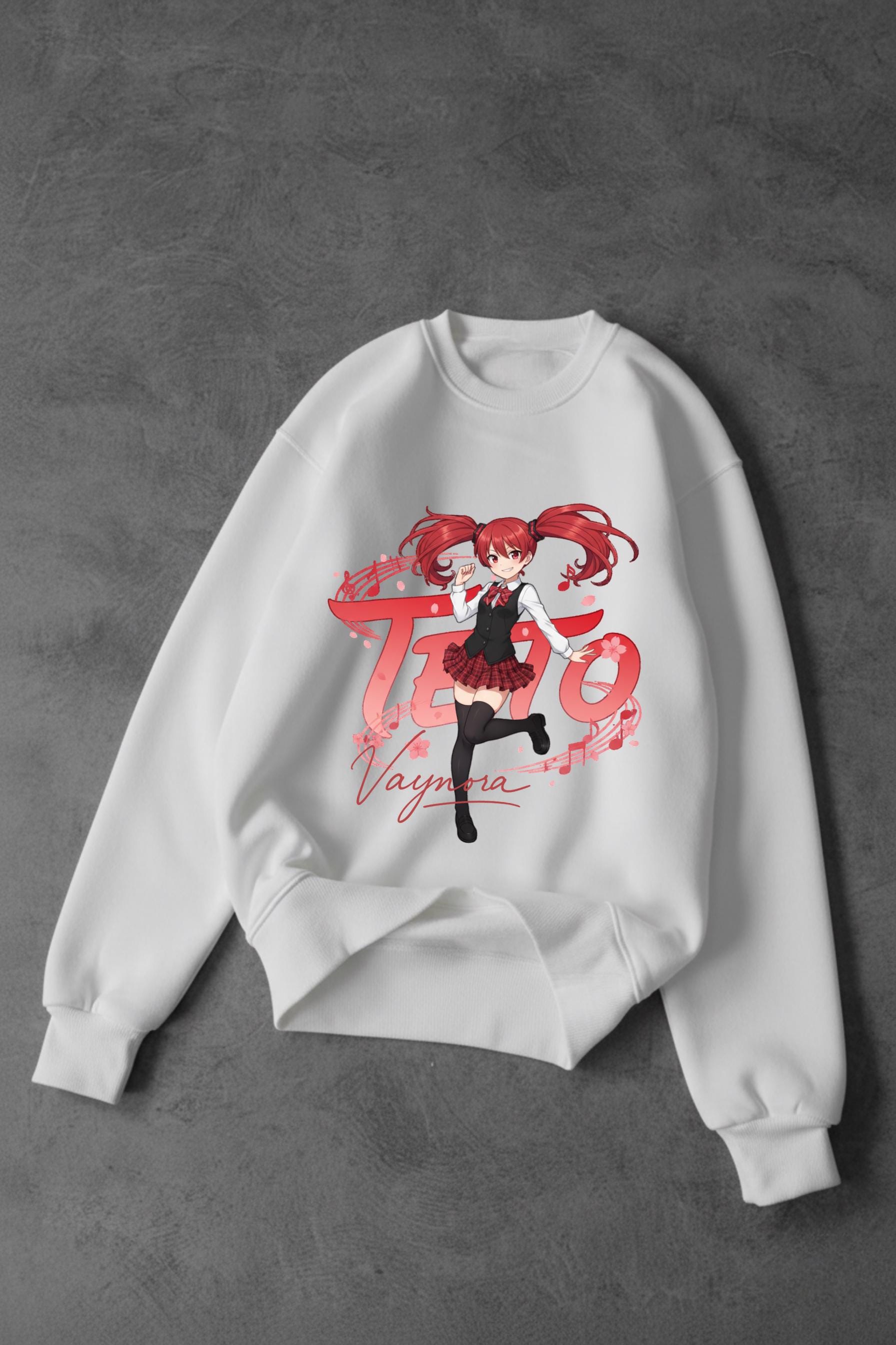 Kasane Teto Vocaloid Sweatshirt, Signature Voice Hoodie, UTAU