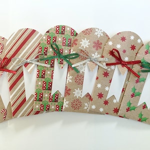 Christmas gift card envelope holder set of 6 image 1