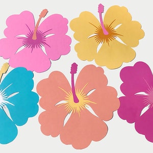 Tropical Flowers set of 10