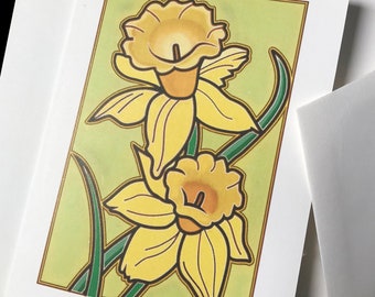 Daffodil greeting cards set of 10