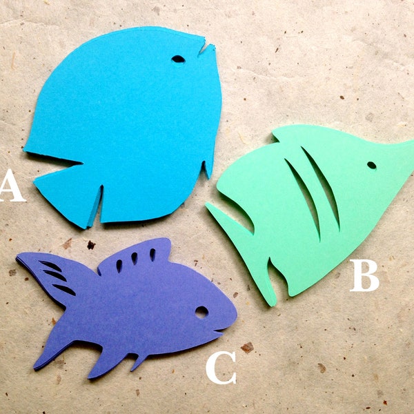 Paper fish cut outs set of 30