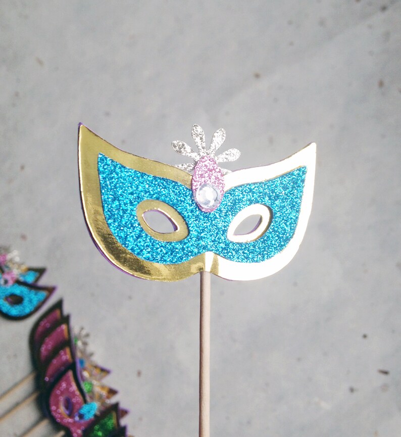 mardi gras cupcake toppers
