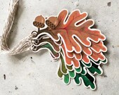 Leaf gift tags