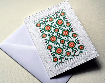 Quilt embossed card