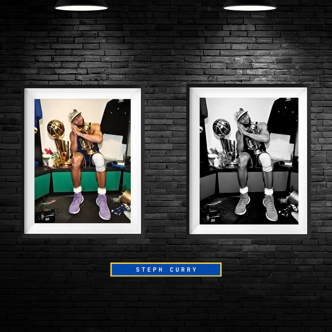 3 Steph Curry Night Night Champion Wall Art Download Poster, Steph ...