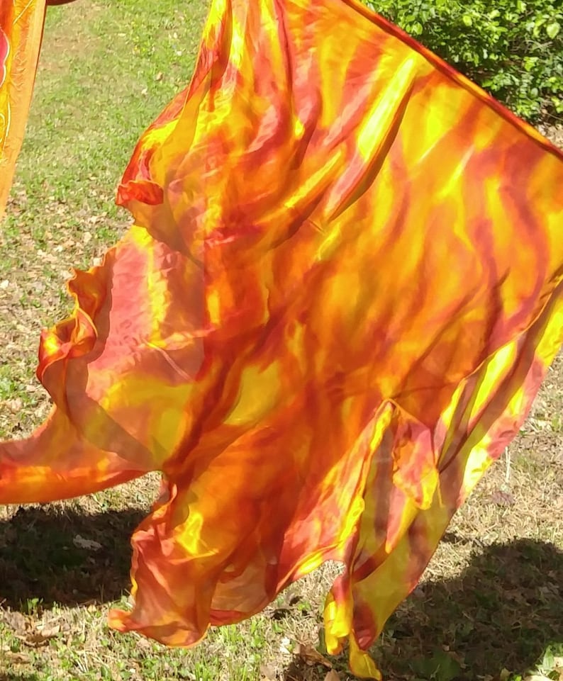 Worship Flags Praise Flag Fire flag Double Layer Fire Flag Etsy
