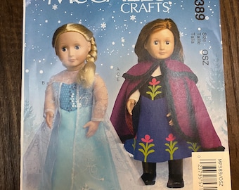 Modèle McCall's Crafts - congelé pour les poupées de 18 pouces. neuf