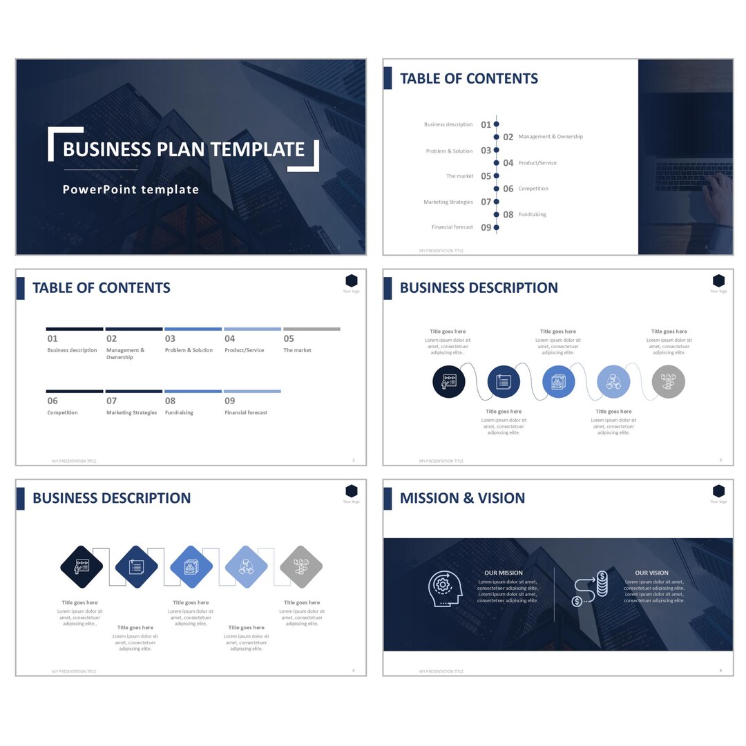 Editable Business Plan Presentation PPT Template Editable Maps, Graphs ...