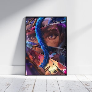 Arcane Poster, Buy 1 get 1 free(poster)League of Legends Poster, Arcane 2021 Poster Print, Arcane Wall Decor ,Arcane Jinx Poster