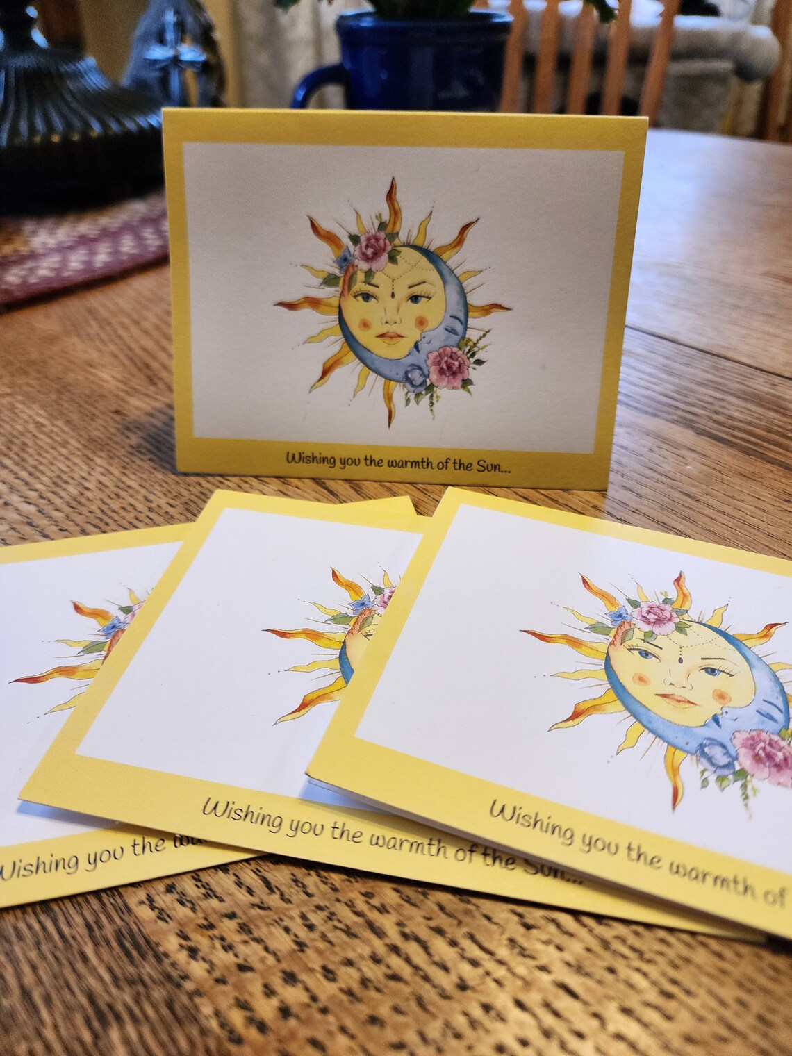 Sun and Moon Notecards Set of 8 - Etsy