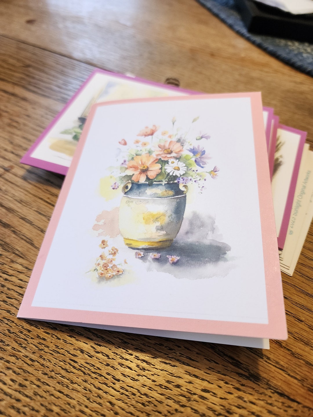 Floral Vase Notecards Set of 8 - Etsy