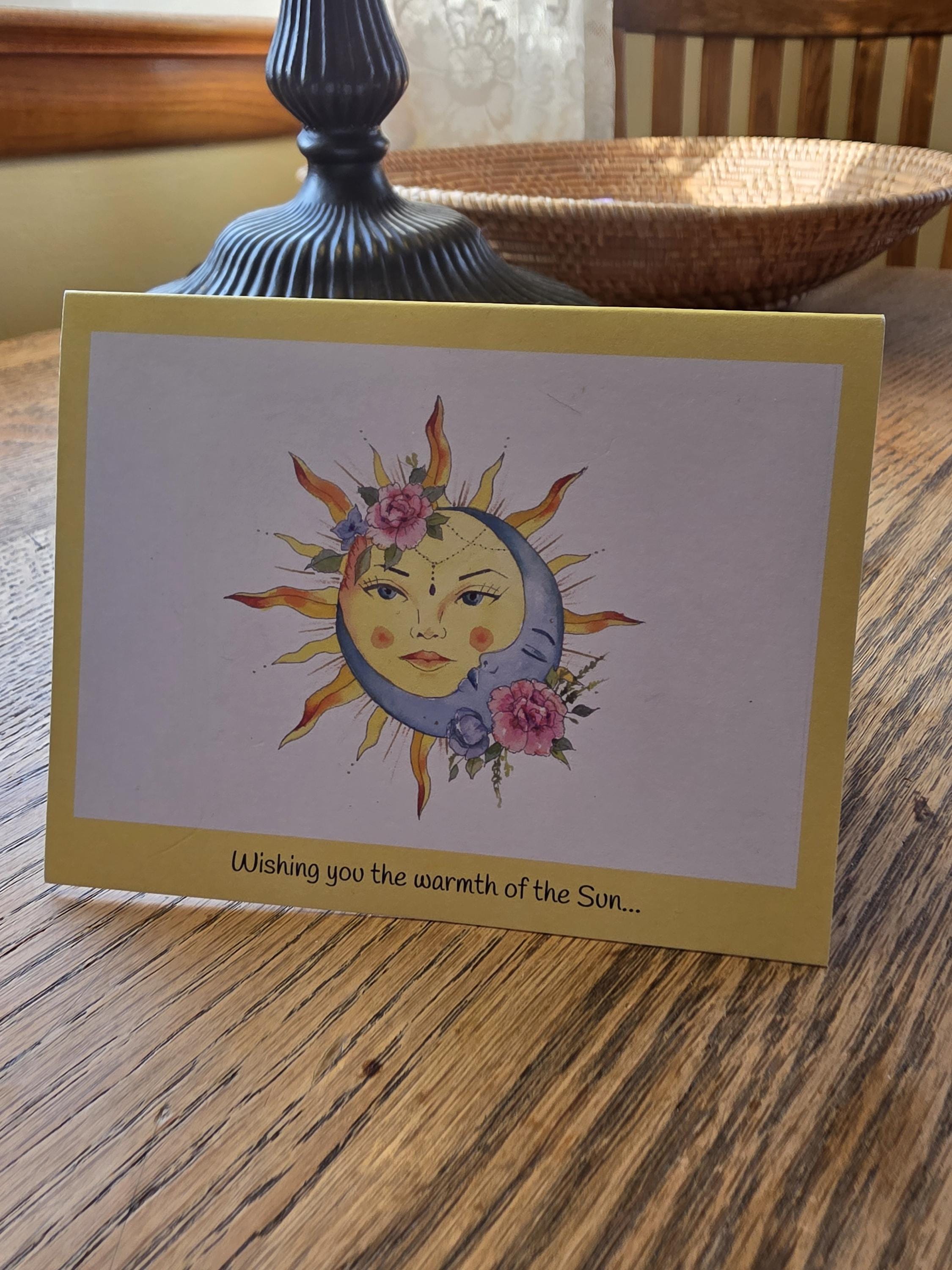 Sun and Moon Notecards Set of 8 - Etsy