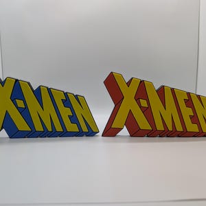 3D Printed Classic X-Men Logo Shelf Wall Display Sign