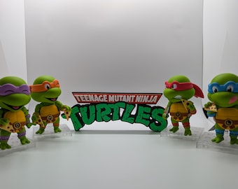 Letrero de exhibición de arte de las Tortugas Ninja Adolescentes Mutantes (TMNT)