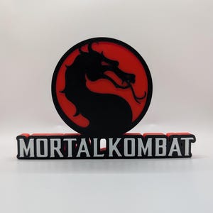 Panneau d&#39;affichage d&#39;étagère imprimé en 3D Mortal Kombat