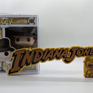 Indiana Jones Logo Display Sign