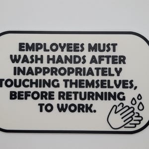 Employees Must Wash Hands Bathroom Sign