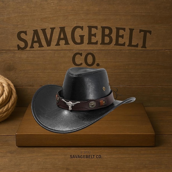 Vegan Leather Western Cowboy Festival Hat Vegan Leather Women main image 2