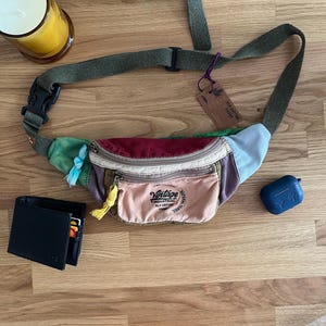 Vintage Patchwork Cotton Waist Bag, Boho Fanny Pack
