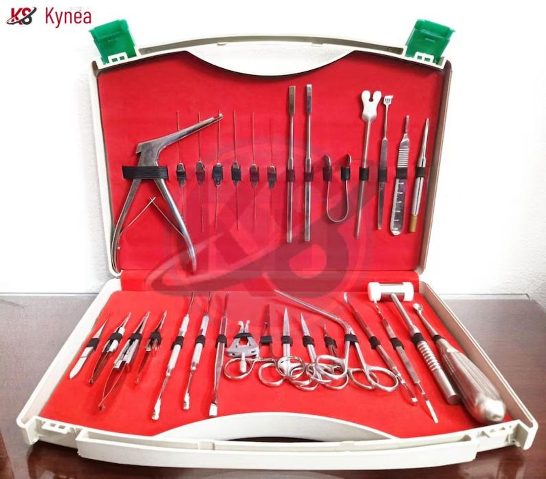 Dr Instruments List DCR Surgery Instruments Set Stainless Steel 31-pcs With Plastic Box ...