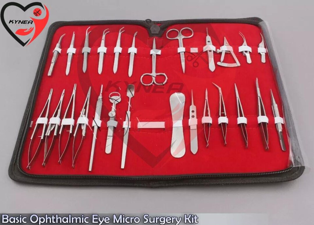 Basic Ophthalmic Eye Micro Surgery 26-pcs Instruments Set by Kynea ...