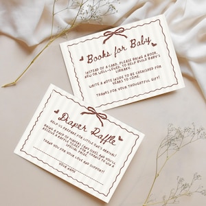 Babyshowerboeken met koffiethema voor baby en luier loterijkaarten, A Baby is Brewing, Bebe Cafe, koffieboon babythema, bewerkbare sjabloon