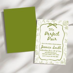 The Perfect Pair Bridal Shower Bridal Shower Invitation