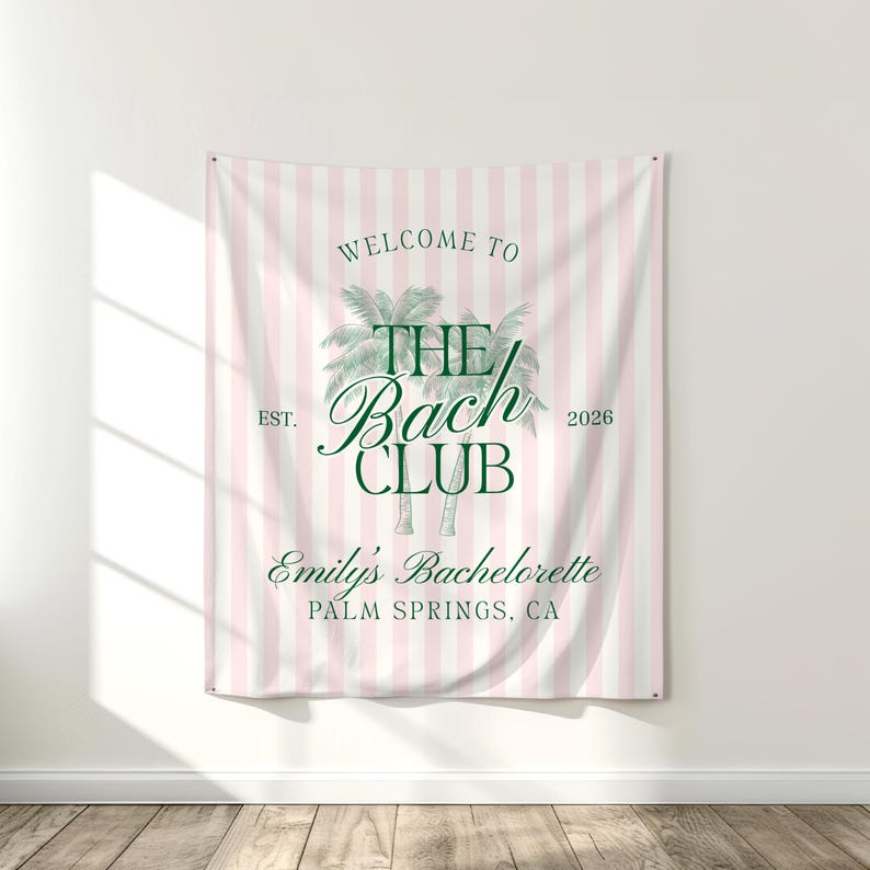 The Bach Club Bachelorette Invitation and Weekend Itinerary, Italian Summer Beach Theme Invite, Editable Canva Template, Digital Download image 7