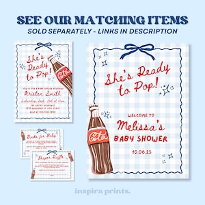 Baby Boy She's Ready to Pop Baby Shower Bundle