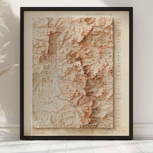 Vintage Rocky Mountain National Park Map | Circa 1947