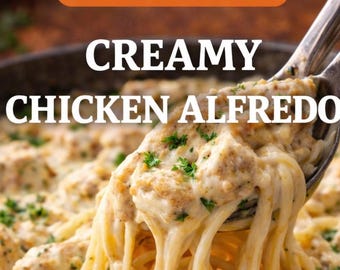 Classic Chicken Alfredo Recipe Card – Easy Comfort Food PDF
