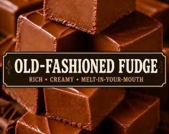 Old Fashioned Chocolate Fudge Recipe PDF Creamy Rich Homemade Dessert Easy