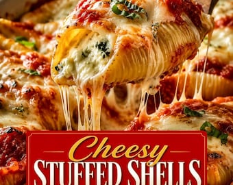 Cheesy Stuffed Shells Recipe Card – Easy Comfort Food PDF