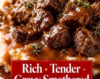 Beef Tips and Gravy Recipe PDF Classic Comfort Food Easy Dinner