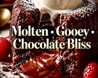 Chocolate Lava Cake Recipe PDF | Gooey Molten Chocolate Dessert