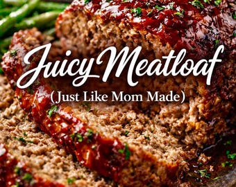 Classic Meatloaf Recipe Card (Printable PDF)