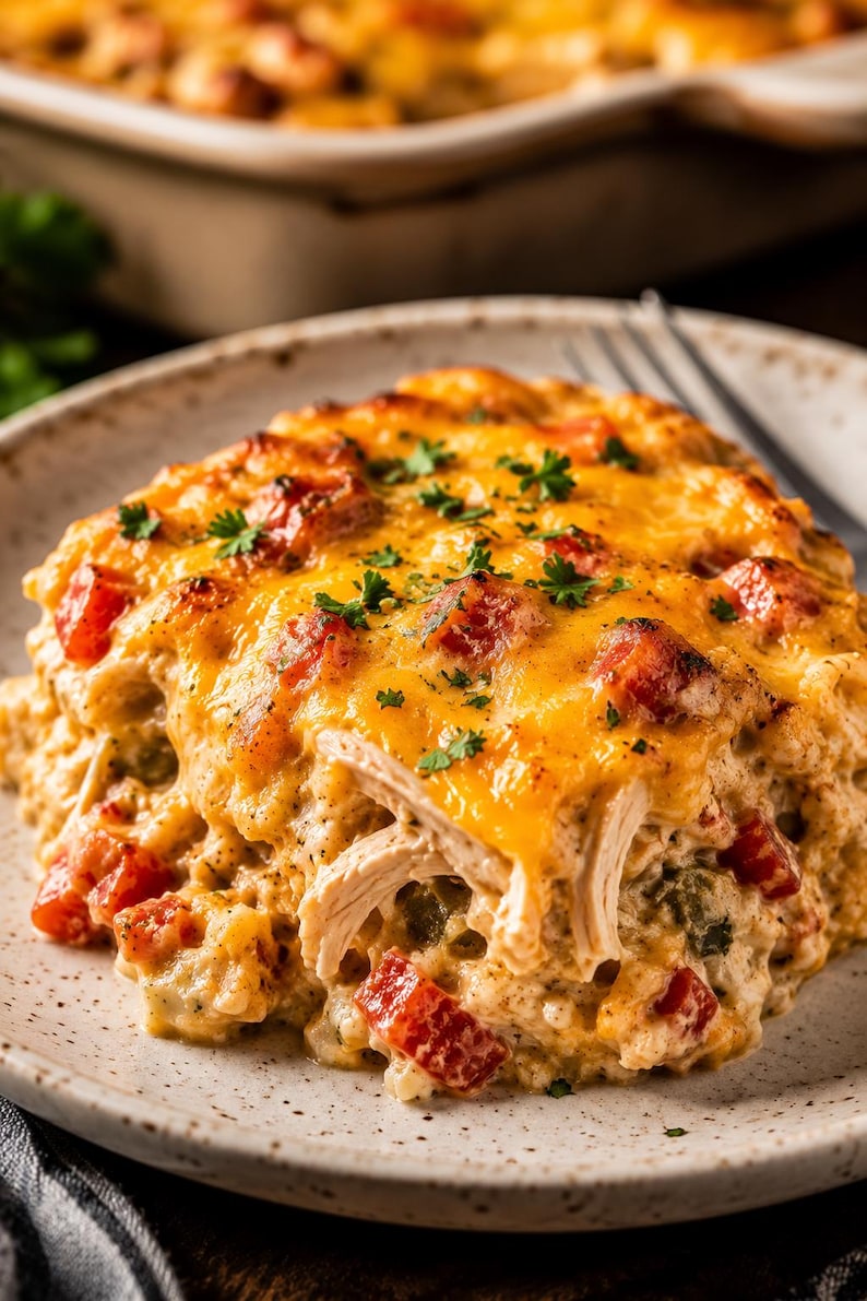 King Ranch Chicken Casserole Recipe Card Printable PDF - Etsy