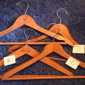Vintage Wooden Clothes Hangers
