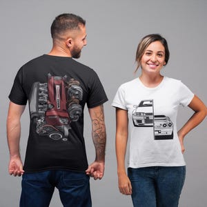 Skyline R34 JDM T-Shirt, Nissan R34 Tee, Street Racing Shirt, Car Enthusiast Gift, Unisex Cotton Top, Drift Apparel