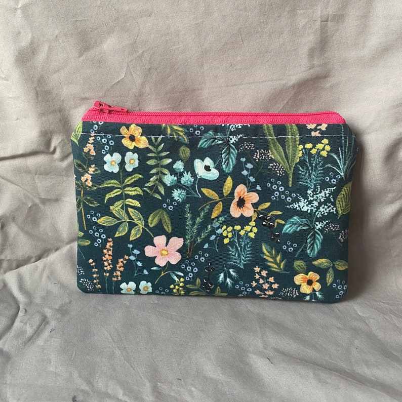 Floral Zipper Pouch